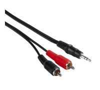 Hama Cinch Cable Jack Cable Audio Connection Cable 2x RCA Plugs 3.5mm Jacks