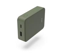Hama Colour 10 Power Pack, 10000 mAh, 2 Outputs: USB-C, USB-A, green