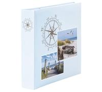 Hama "Compass" Memo Album, Patterned | 100 Pages, Max: 200 Photos 10 x 15 cm, With a ruled label field for adding notes & memories, with memory card pocket