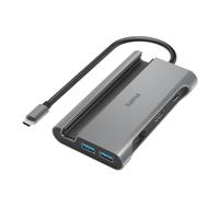 Hama Connect2Mobile V2 USB-C Hub, Multiport, 7 Ports | Multiport Hub with 7 USB 3.2 Connections and Up to 5 Gbit/s Transfers, Ideal for Extending Ports, Silver