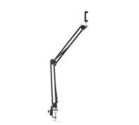Hama Desk Holder for Photo, Video (Tripod, 1/4 Thread, for Smartphone, Tablet, Camera, Video Adjustable) Black