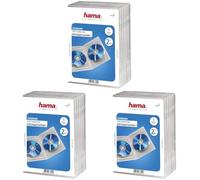 Hama Double DVD Jewel Cases - Transparent (Pack of 3)