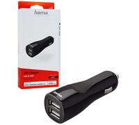 Hama Dual Car Charger 4.8A Dual USB for Cigarette Lighter 12V 24V Black