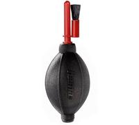 Hama Dust Ex Brush 55" Air Blower for Camera (Camera Cleaning for DSLR, Lenses, Eyepieces, Optics, Sensitive Surfaces, Air Blower with Valve System, 16.6 cm Length) Red/Black