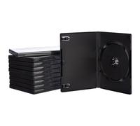 Hama DVD Disc Cases (Pack of 10) Protective CD/DVD Cases, Black