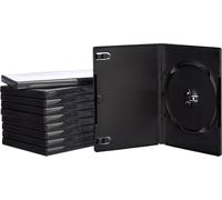 Hama DVD Disc Cases (Pack of 10) Protective CD/DVD Cases, Black