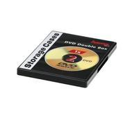 Hama DVD Double Empty Case Slim Black Storage For CD DVD Blu-Ray