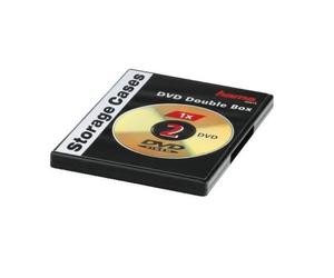 Hama DVD Double Empty Case Slim Black Storage For CD DVD Blu-Ray