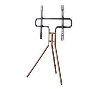 TV Stand Easel Design, 191 cm (75 Inches), Adjustable Height, Walnut Wood Effect