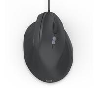 Hama “ECM-500R” Ergonomic Vertical Mouse, without Click Noise, 7 Buttons, Ergonomic for Right-Handed Users, 1000/1400/1800 DPI, 1.8 m Cable, Black