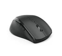 Hama Ergonimic Left Handed Wireless Mouse | Left-handed Mouse without Cable | Wireless Radio Mouse | USB Receiver | 800-1600 DPI | 3 Buttons Including Browser Buttons | 2.4 GHz | Black