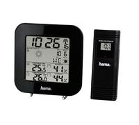 Hama EWS-200 Black Battery - Weather Station (Black, Battery)