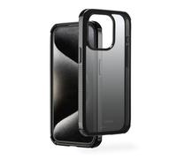 Hama Extreme Protect Mobile Phone Case for Apple iPhone 15 Pro (Bumper D3O Licensed, Shockproof, Drop-Proof and Shatterproof, Case for Inductive Charging, Colour Gradient) Black