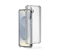 Hama Extreme Protect Mobile Phone Case for Samsung Galaxy S25+ (Bumper D3O Licensed, Shockproof, Drop-Proof and Shatterproof, Transparent, Case for Inductive Charging) Transparent
