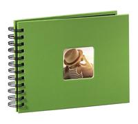 Hama Fine Art photo album, 50 black pages (25 sheets), spiral bound album 24 x 1