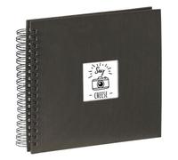 Hama Fine Art Spiral Photo Album 28 X 24 Cm 50 Black Pages 100 Photos Black