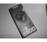Hama 178607 Fit Watch 6900 Black Full Touch Display Integrated GPS Waterproof, One Size