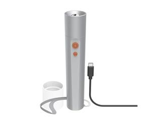 Hama “FL350-C” LED Torch, Rechargeable, Aluminium, 4 Modes + SOS