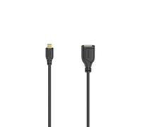 Micro-USB OTG Cable "Flexi-Slim", USB 2.0, 480 Mbit/s, 0.15 m