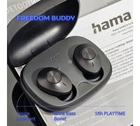 Hama Freedom Buddy Bluetooth Earbuds With Mic Bass Boost Voice Control
