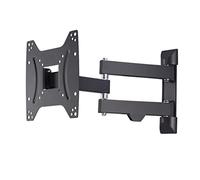 TV wall mount swivel, tiltable (19 - 48 inch TV mount for TVs up to 20 kg, max VESA 200x200, extendable TV wall bracket including Fischer plug & drill