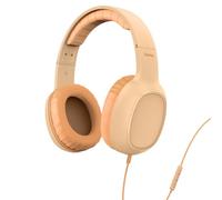 Hama Fun C Wired Headphones (USB C Headset with Microphone, Adjustable Headband, Soft Ear Pads, Voice Control, Multi Control, Ideal for School, Leisure, Home Office, University) Orange