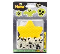 Hama | Glow in The Dark Beads | Small Blister Pack | 375 pcs, 1 Star Pegboard & Ironing Paper | Mosaic Decoration Arts & Craft for Creative Children Ages 5+
