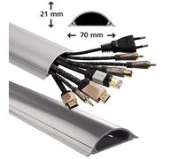 Hama PVC Cable Duct 1M Cable Strip Conduit Cable Channel Wall Floor TV HiFi