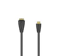 Hama 00205167 HDMI Adapter Cable Black 10cm 1X HDMI Socket - 1X Mi...