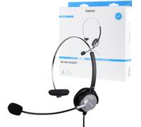 Hama Headset Headphones 2.5mm Jack Boom Mic for DECT Phones Gigaset etc Black
