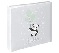 Hama "Hello Panda Memo Album, 100 White Pages (50 Sheets), fits 200 Photos in 10x15cm Format, Panda, 00002661