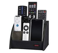 Hama Holder for Remote Controls, Make-Up, Pens, | Remote Control Holder for up to 9 Remotes, Storage Box as Organizer for Desk, Kitchen, Bathroom |17.5 x 14.2 x 12.5 cm | Black
