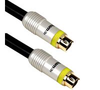 Hama Hometheatre GOLD 10m Connection Cable S-Video S-VHS SVHS Hosiden 4pol DIN