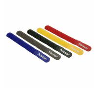 Hama Hook and Loop 180mm Cable Ties Straps - 5 Coloured