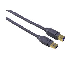 Hama HQ 1.8m USB 3.0 Cable Type A-B Connector for USB Printer Hub HDD Hard Drive