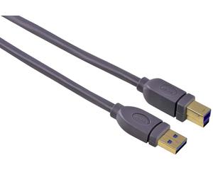 Hama HQ 3M USB 3.0 Cable Type a-B Plug for USB Printer Hub HDD Hard Drive Etc