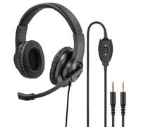 Hama HS-P300 PC 3.5mm Headset, Stereo, Black with Microphone (00139925