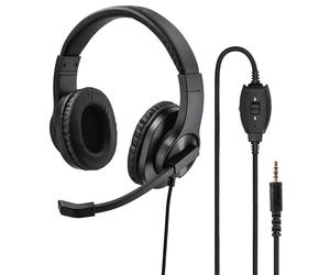 Hama HS-P350 Over-Ear PC Headset, Stereo, Black, 3.5 mm