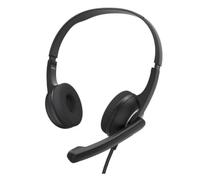 Hama Hs-Usb250 V2 Lightweight Office Headset With Boom Microphone Usb Padded Ear