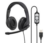 Hama HS-USB300 PC Office Headset, USB, Stereo, Black