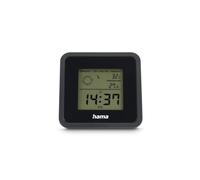 Hama Borneo Indoor Digital Thermometer Hygrometer Temperature Humidity Time Alarm Repeat Indoor Climate Black
