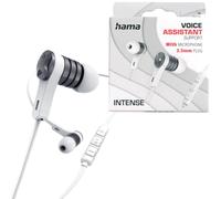 Hama Intense In-Ear Headset 3.5mm Earphones Mic Remote 1.2m