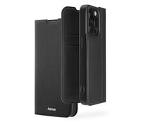 Hama iPhone 15 Pro Daily Protect Case | Protective Case with Card Holder | Flip Case | Black