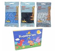 Hama Ironing Beads Set of 3 to Choose From (Night Blue 116, Sky Blue 119, Grey Blue 120)