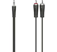 Hama 00200720 Audio Cable 1x Jack 3.5mm to 2x RCA 1.5m Black