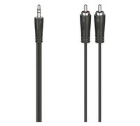 Hama Jack Plug 2 RCA Adapter Black