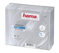 Hama Jewel CD Cases (Pack of 5) | Protective CD Cases | Transparent