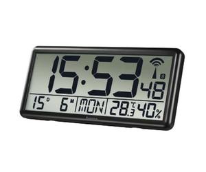 Hama "Jumbo Digital Radio Wall Clock, black