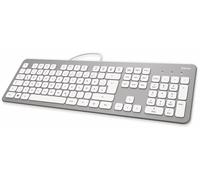 Hama KC-700 keyboard USB QWERTZ German Silver (US IMPORT)