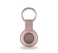 Hama Key Ring for Apple AirTag (Case for AirTag, Protective Case, Pendant, Silicone Look, with Carabiner, Scratch-Resistant, for Attaching to Keychain, Suitcase, School Bag, etc.) Nude